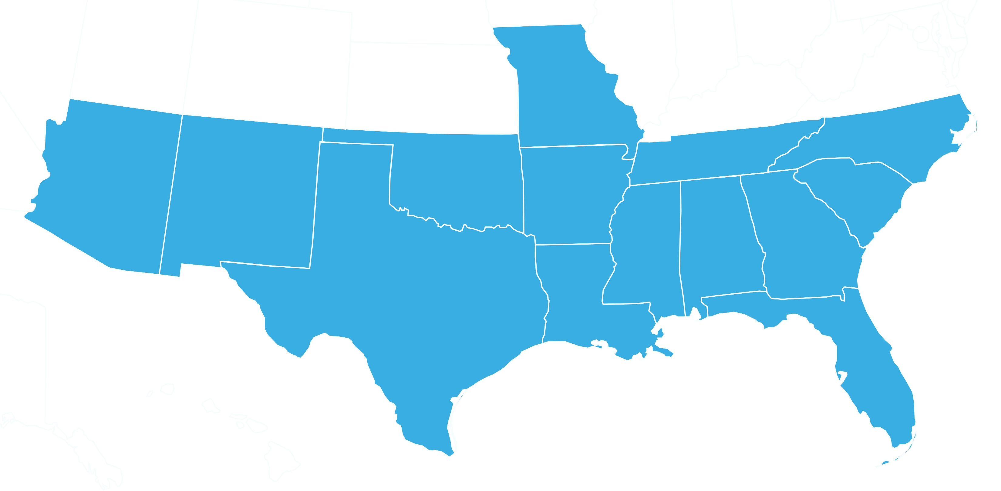 DeltaCore coverage area map